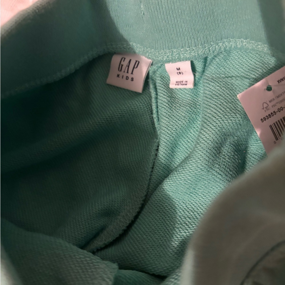 Girl’s Gap SZ M (8) green pink multi bundle 2 pairs Joggers sweatpants joggers - Picture 3 of 5